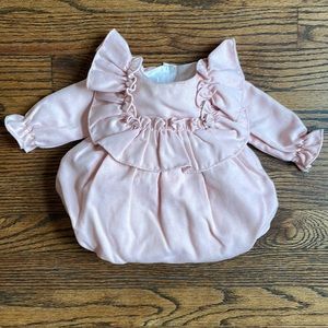 Pukatuka Size 1M Pink Bubble with ruffle collar
